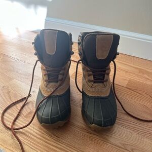 L.L. Bean Brown and Black Insulated Duck Boots